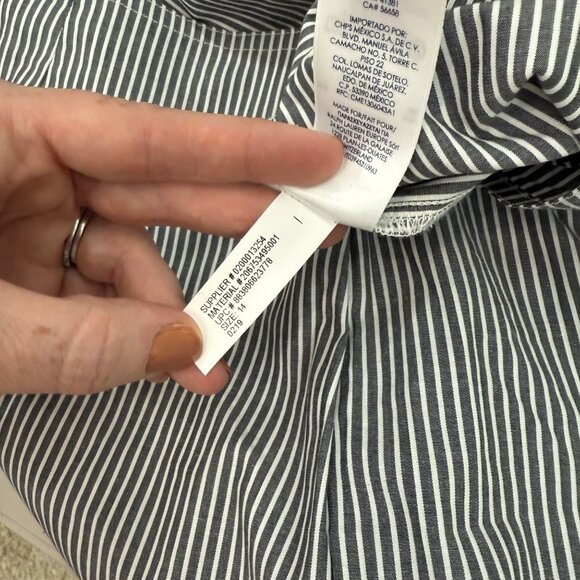 Chaps Summer Grp 3 Stripe Wrap Tie Skirt Womens size 14 NEW - Picture 6 of 9